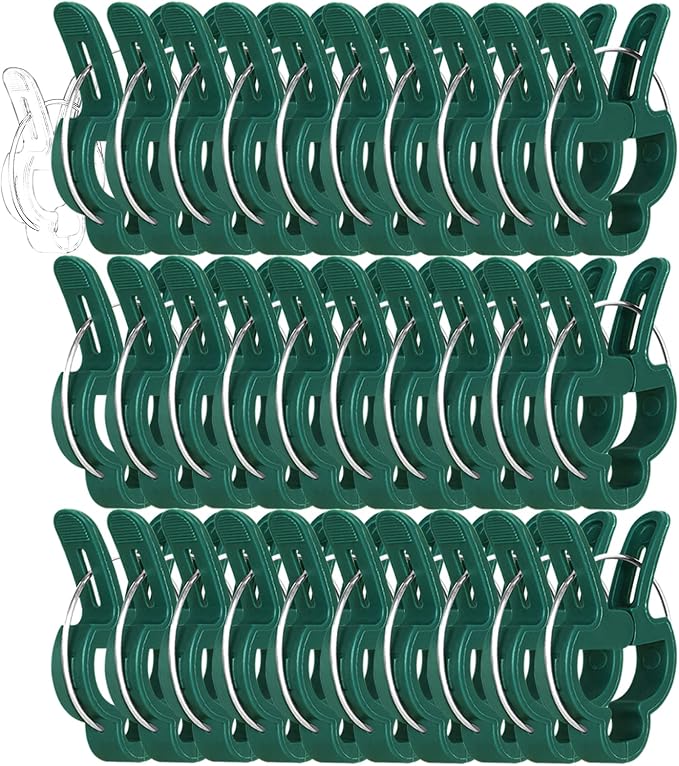 Yinghezu 30 Pcs Large 1-3/4 inch Plant Support Clips,Flower and Vine,Garden Tomato Plant Support Clips for Supporting Stems,Vines Grow Upright Climbing,Tool for Straightening,Tomato Cage,Trellis.