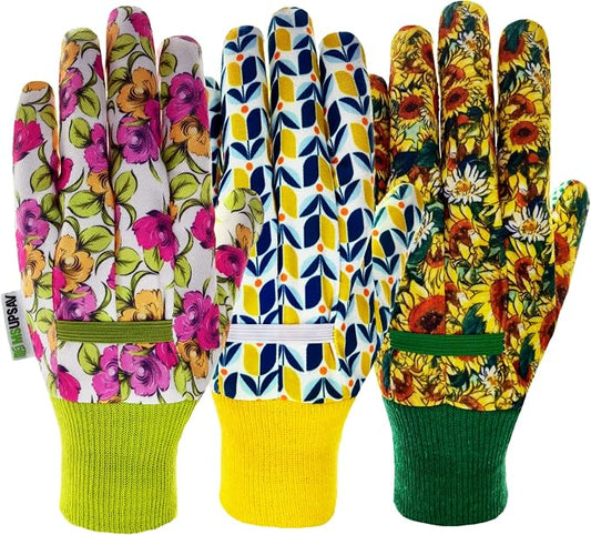 Gardening Gloves,Women Yard Work Garden Glove,Gifts | Thorn Proof,Puncture Resistant,Touchscreen,Gift,Leather,Spandex