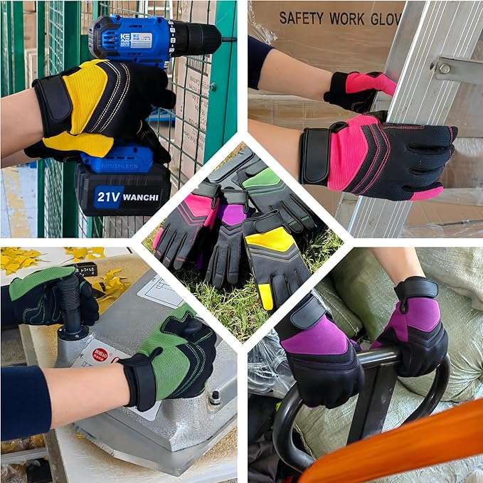 Gardening Gloves,Women Yard Work Garden Glove,Gifts | Thorn Proof,Puncture Resistant,Touchscreen,Gift,Leather,Spandex