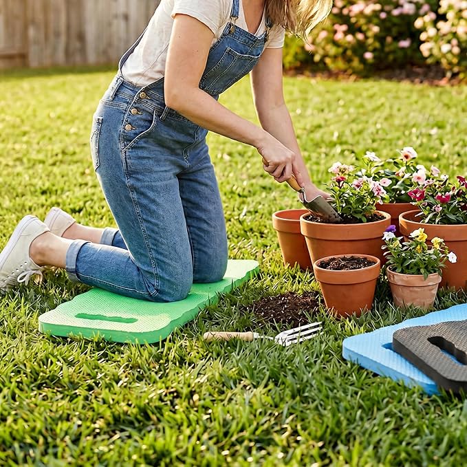 9 Pack 16 Inch Thickened Garden Kneeling Pad, Lightweight and Portable Foam Knee Pads Kneeler Mat for Gardening, Yoga, Prayer and Exercise, 3 Colors