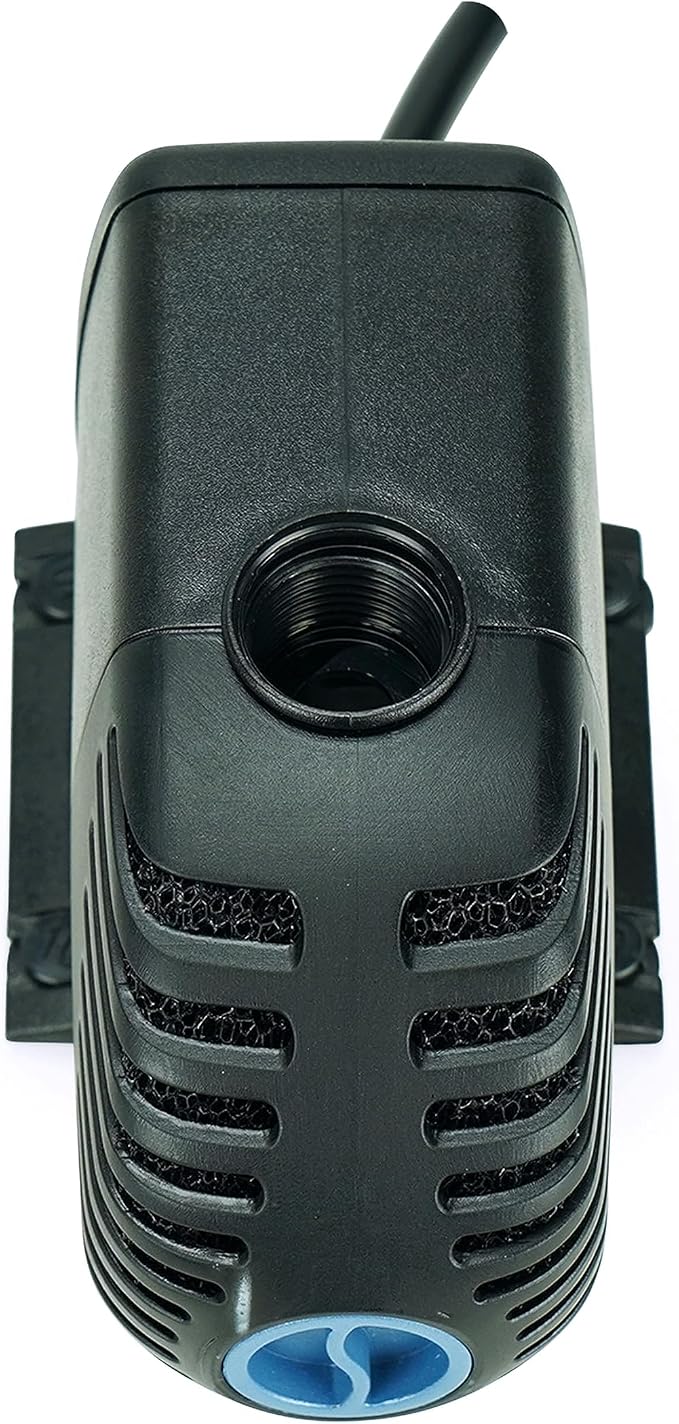 Aquascape Ultra 400 GPH Submersible Pond & Water Garden Pump 91005 | for Fountains, External Filters, Small Ponds, Fish-Safe Design, Pre-Filter Cage, Multi-Hose Fitting, 91005