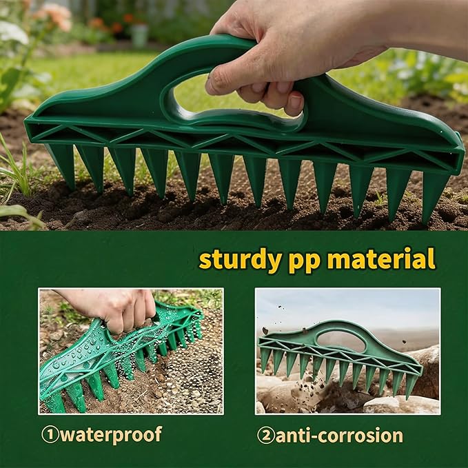 Professional Garden Dibber Set, Effortless Seed Planting Tool with Seed Spacer & Depth Measuring, Multi-Function Gardening Tool for Home Planting