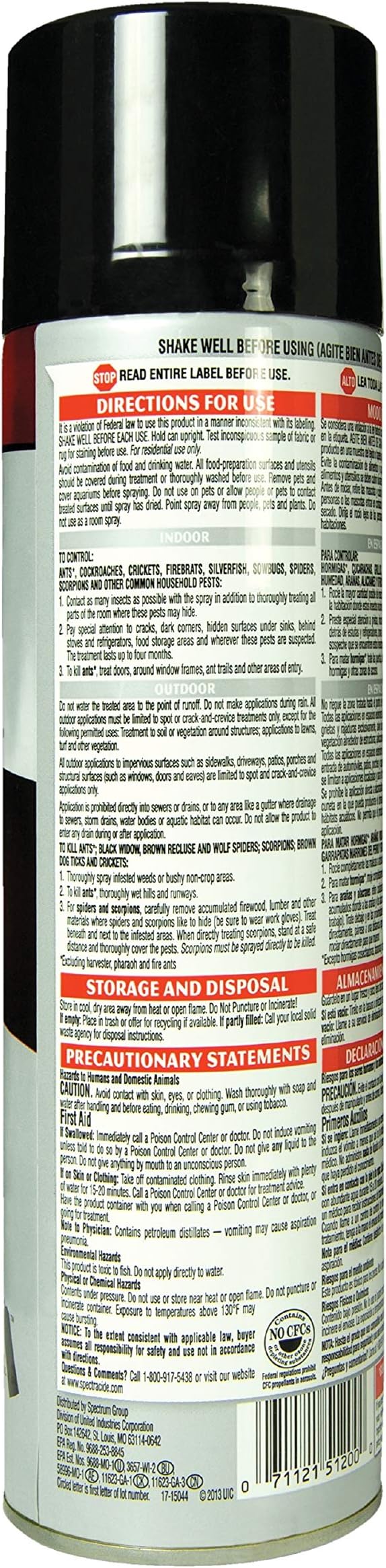 Spectracide Ant Shield Insect Killer Aerosol, 15-Ounce, Case Pack of 12