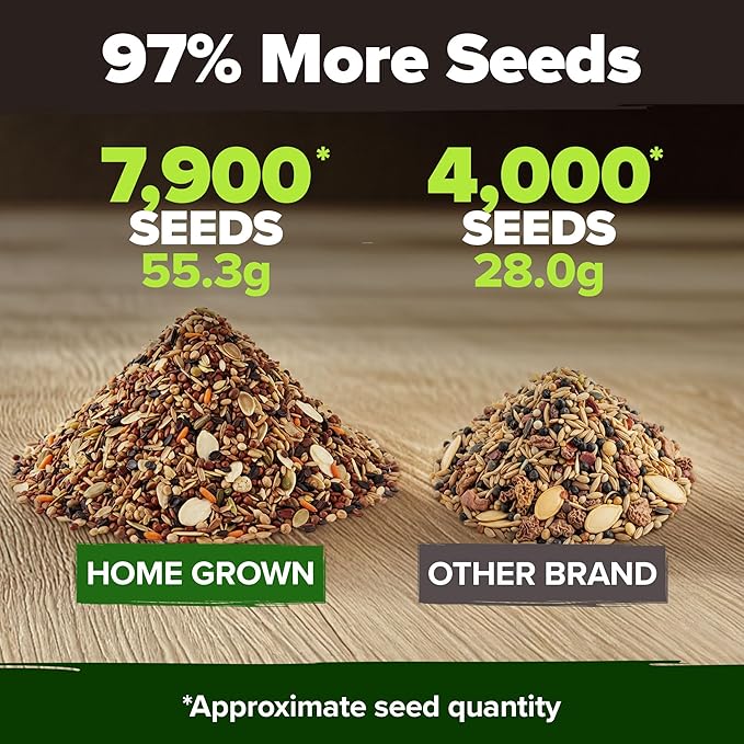 HOME GROWN 12 Winter Vegetable 7,900 Seeds Heirloom,Fall & Vegetable Seeds for Planting Home Garden: Bean, Beet, Broccoli, Cabbage, Carrot, Cauliflower, Kale,Parsnip,Squash,Chard & More