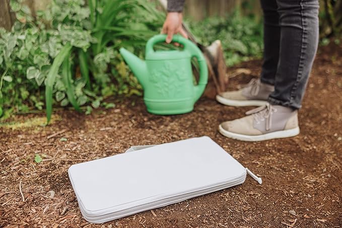 Picnic TIME Gardening Kneeling Pad, Extra Thick Kneeling Pad, Large and Durable Garden Kneeler Foam with Carrying Handle, Lightweight Soft Foam Cushioning for Knee, Water Resistant, (Fog Gray)