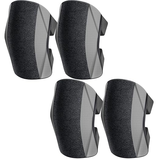 2 Pack Garden Knee Pads for Men Women, Lightweight Waterproof KneePads for Gardening, Anti Slip Leather Foam Padding Kneeling Pads for Flooring and Carpet Cleaning, House work, Gardening Maintain, Knee Protector,Gray