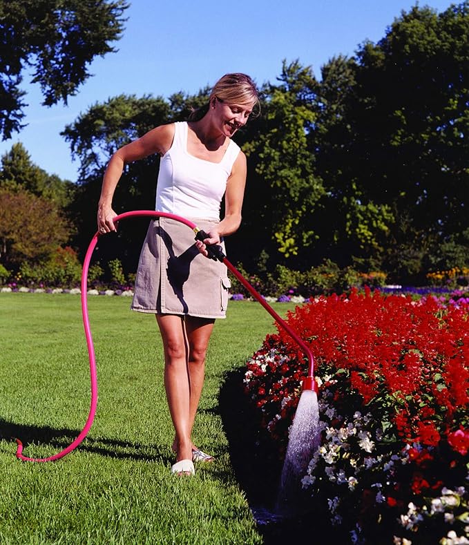 Dramm Touch-N-Flow Rain Wand – 30” Long, Blue – Full Watering Flow with Trigger-Style Shut-Off Valve & Lock – High-Flow, Gentle Spray for Gardens, Hanging Baskets & Flowerbeds