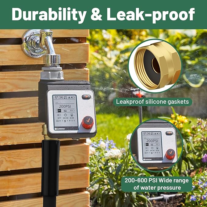 Short Garden Hose 3 ft x 5/8" Female to Female, Heavy Duty Small Water Hose Extender Connector, Leak-Free Connections Hybrid Rubber Leader Hose with 3/4" Double GHT Fittings, Black