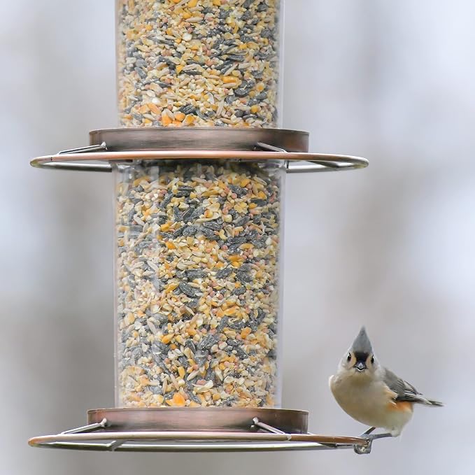 Perky-Pet 325C 2-Tier Copper Panorama Bird Feeder