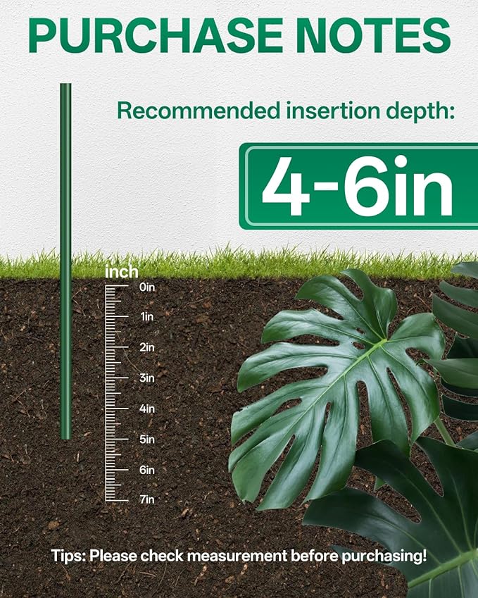 Breeze Touch 16 Pack Plant Support Stakes, 32 Inch Plant Stakes for Outdoor Plants, Peony Cage with 15 Pcs Green Lables, Peony Cages and Supports, Peonies Support Cages Flower Stakes for Plants