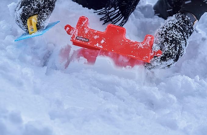 Superio Snow and Sand Fun Toy Trowel Rectangle Shape – Kids Snow Toy, Light Blue & Yellow Hand Trowel, Sturdy and Well Designed