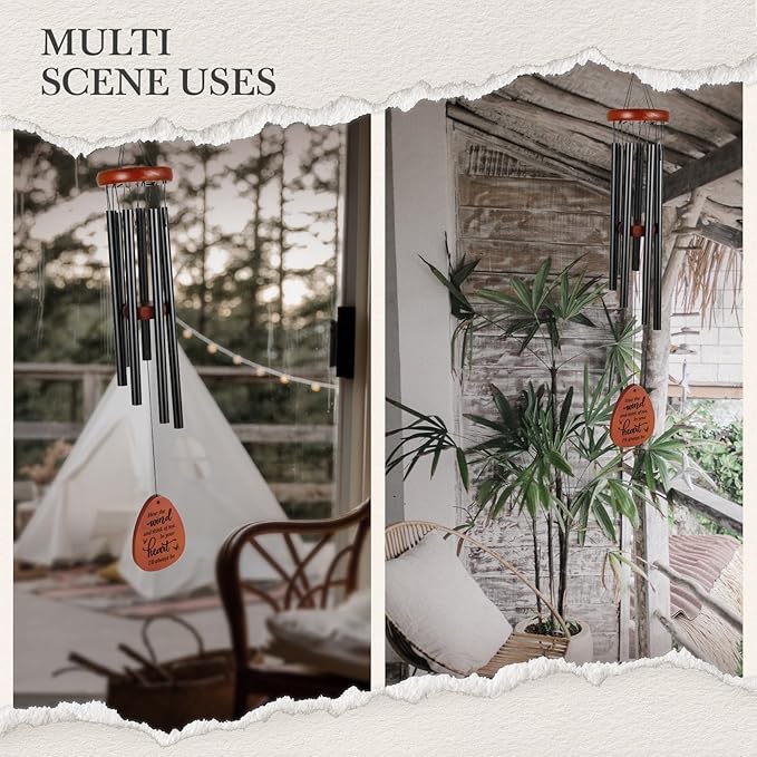 SteadStyle Sympathy Gifts for Loss of Loved One - Memorial Gifts Wind Chimes, Gifts for Who Loss of Dad, Mom, Brother, Friend, Sympathy Bereavement Gift Baskets Home Outdoor Garden Patio Decor 25.5 In