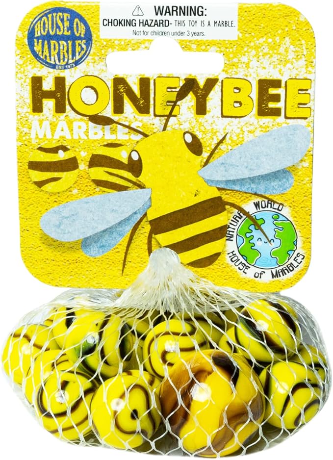 House of Marbles Honeybee Net Bag of Marbles