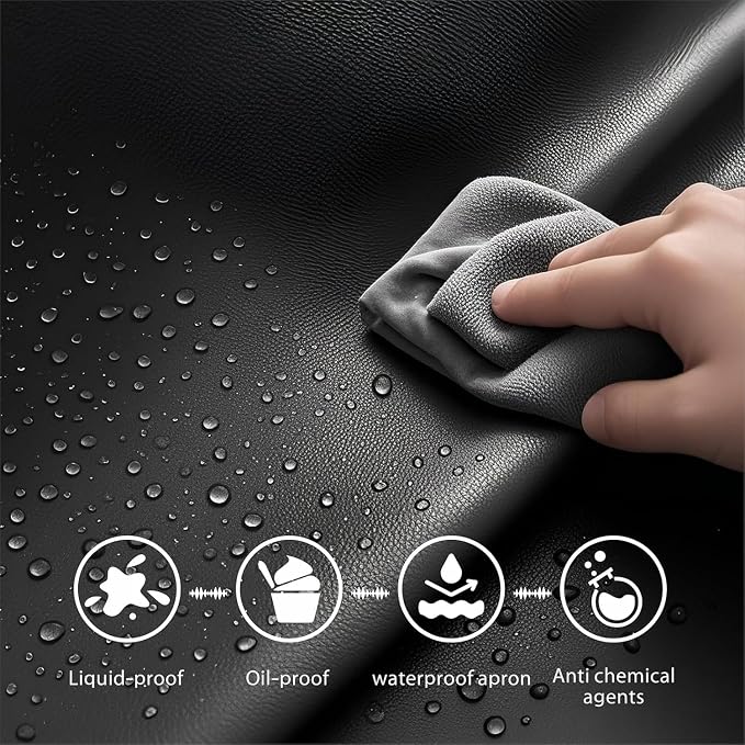 GoldPig Heavy-Duty Waterproof Apron, Chemical Resistant Rubber Vinyl for Industrial, Lab, Kitchen, Butcher & Grilling (40")