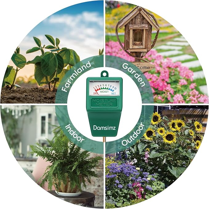 2 Packs Soil Moisture Meter for House Plants, Plant Water Meter, Plant Moisture Meter Soil Tester, Hydrometer for Plants Care, Gardening, Indoor and Outdoor Plants, No Battery Needed | Instant moisture readings help prevent over & under watering. No ba...