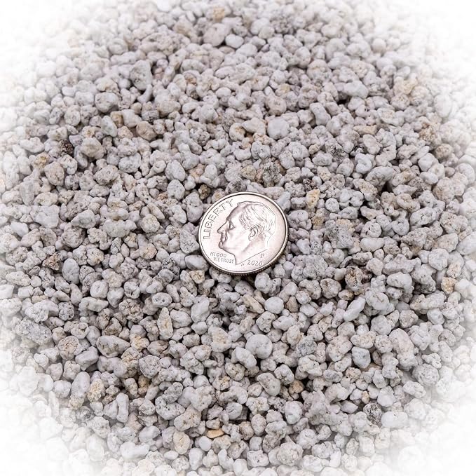 Gardenera Organic Perlite — Medium/Fine Grade Horticultural Soil Amendment for Indoor & Outdoor Container Plants for Drainage Management and Enhanced Growth (3 Quart)