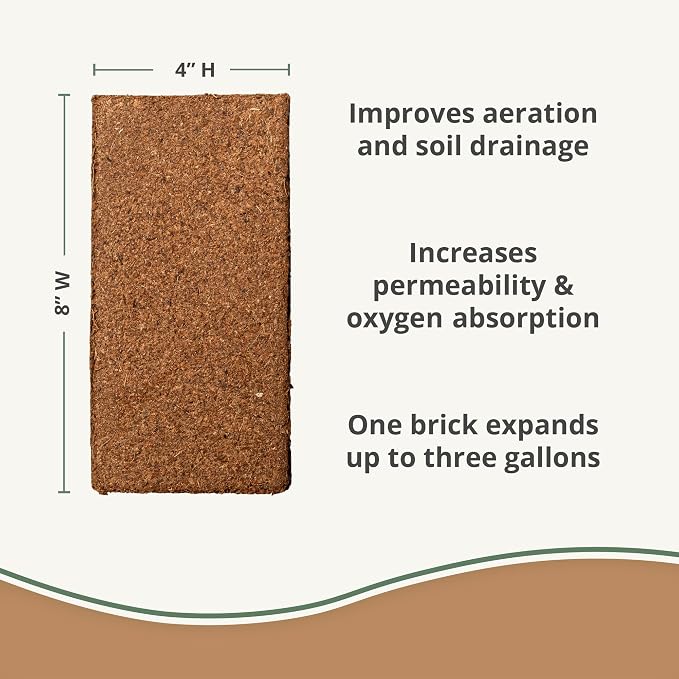 Coco Bliss 650gm Bricks (10-Pack) + Perlite Bliss (8 Qts) - Coco Coir Bricks & Organic Perlite for Plants - Organic Coco Coir for Plants - Coco Coir Perlite Mix - Coconut Coir Bulk Garden Soil Mix