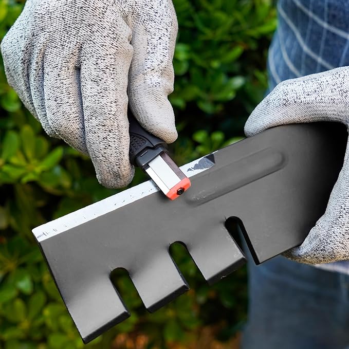 SHARPAL 129N Multipurpose Garden Tool Blade Sharpener for Knife, Pruners, Loppers, Hedge Shears Scissors, Axe, Hatchet, Machete, Lawn Mower Blade Fathers Day Gift