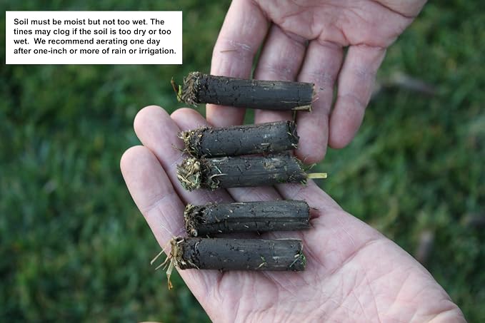 Step 'N Tilt Core Lawn Aerator Version 4 Kit (4.5 Inch Extra Long Coring Tines with Soil Core Container)