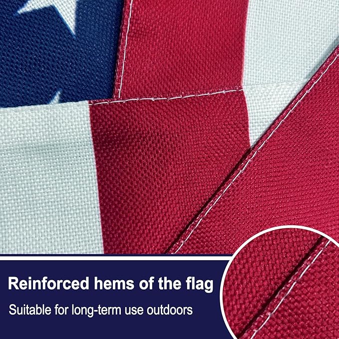 Bradford American House Flag 28x40 Inches Double Side American USA Garden Flag for Outside Room House Yard Indoor