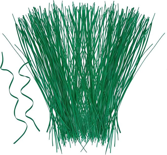 Plant Twist Ties - 8'' Plant Ties for Climbing Plants - Garden Ties Reusable Twist Ties Garden Twine for Plants Vines Cords Bags - Pack of 100, Green