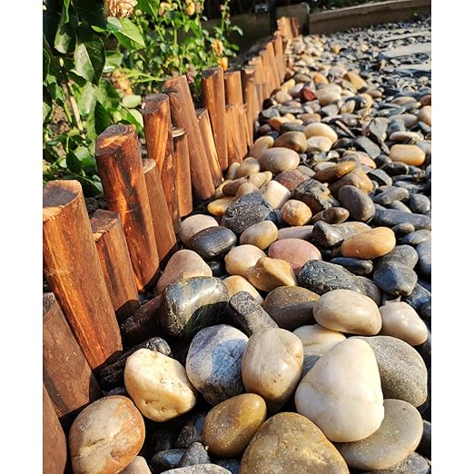 FANTIAN 5 lbs Large River Rocks for Plants, 2-3 inch Polished Pebbles for Indoor Plants, Decorative River Stones for Planters Vase Aquarium and Outdoor Garden Landscaping Rocks