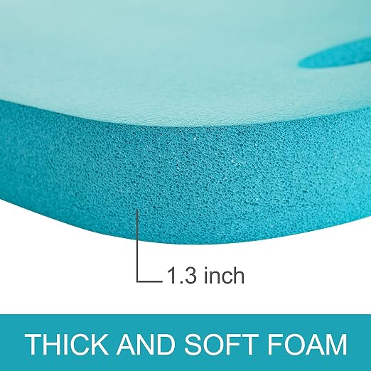 Extra Thick Kneeling Pads, Knee Pad Cushion for Yard Work, Gardening, Yoga, Exercise, Floor Kneeler for Baby Bath, Comfortable Foam Mats to Kneel On, 15.4 x 10.4 x 1.3inch, Blue (2)