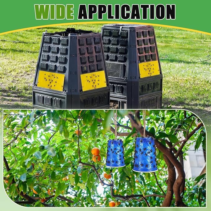 Sticky Coating Trap with Brush 17 oz Insect Barrier Coating Sticky Insect Trap Glue Outdoor DIY Adhesive Fly Glue Deerflies Lanternfly Mosquito for Orchard Garden Protect Trees Plants