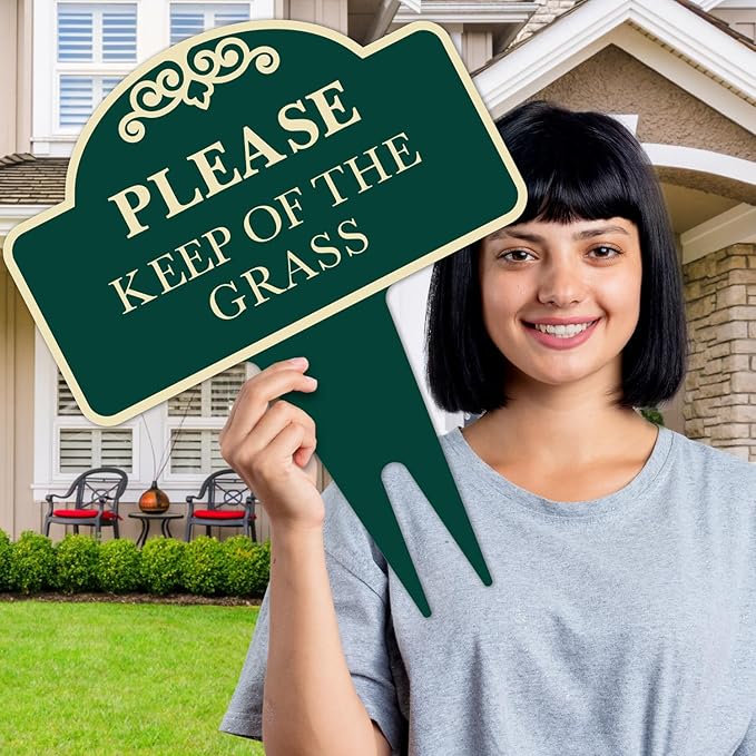 Custom Yard Signs No Trespassing, Personalized Inground Sign For Outdoor Use Square, 12x15 Inches, Aluminum Composite Made in USA