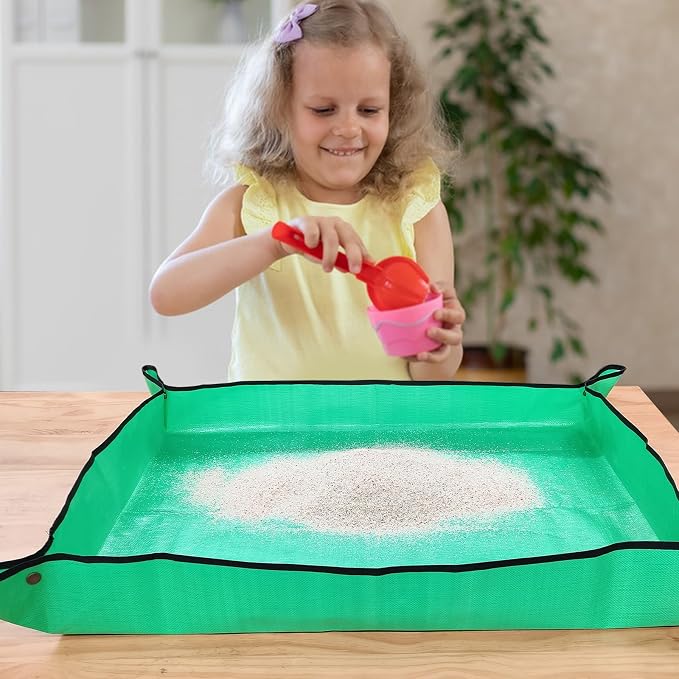 FANTIAN Repotting Mat for Indoor Plants, 29.5" X 39.4" Waterproof Succulent Potting Mat, Foldable Reusable Soil Change Mat Gardening Planting Mat - Gifts for Plant Lovers