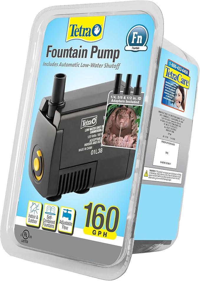 Tetra Pond Statuary Pump for Indoor & Outdoor Ponds & Fountains