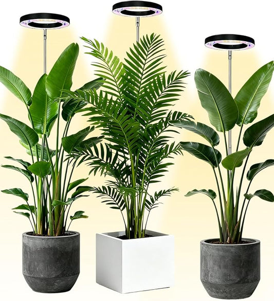 Plant Grow Light,yadoker LED Growing Light Full Spectrum for Indoor Plants,Height Adjustable, Automatic Timer, 5V Low Safe Voltage,Idea for Large Plant Light