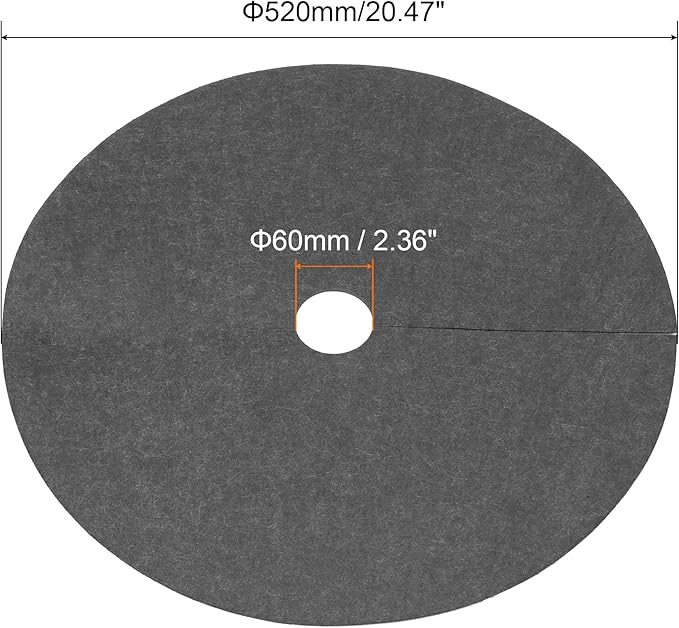 MECCANIXITY Tree Mulch Ring 20.5" Nonwoven Tree Protector Mat Plant Cover for Weed Control Round Weed Barrier Black 4 Pack