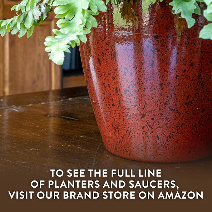 Classic Home and Garden by Growscape Vogue Planter Pots (8” Patina Copper)