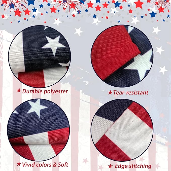 Betsy Ross Garden Flag 12x18 Inch Double Sided, 13 Star Colonial American Garden Flags for Outside, USA 250th Anniversary Patriotic Yard July 4th Decoration