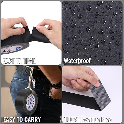 New Upgrade Gaffer Tape Bulk 8 Pack, 11 Mil Industrial Grade Gaffer Tape, 2’’ x 30 Yards, Strong Adhesion, Easily Remove No Residue, Professional Matte Finish No Reflection, Black Cloth Tape for Stage