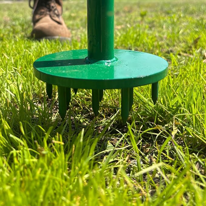 Landzie Spot Seeder Lawn Aerator and Grass Patch Repair Tool - Spike Seeding and Slit Seeder Aerator Lawn Tool for Lawn Repair & Dog Spots Heavy-Duty Spot Aerator Dethatcher for Grass