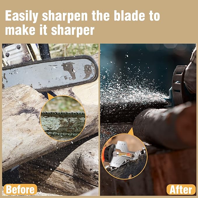 18pcs High Hardness Titanium Plated Chainsaw Sharpener Bits for Chain, Including 5/32''x 6, 3/16''x 6, 7/32''x 6pcs