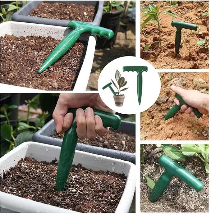 9pcs Seed Spreader Set,Adjustable Mini Sowing Seeds Dispenser, Handheld Mini Seedlings Dibber and Widger Garden Hand Tool, Ideal Gardening Tools for Small Seeds of Flowers, Vegetables