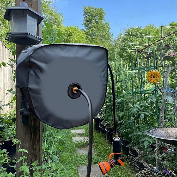 Giraffe Tools AW40 Garden Hose Reel Cover UV Resistant, Waterproof and Anti-Fading Cover for Giraffe Hose Reel