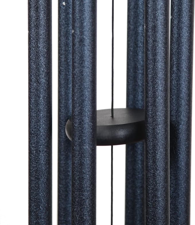 Corinthian Bells by Wind River – 30 inch Midnight Blue Wind Chime for Patio, Backyard, Garden, and Outdoor Decor (Aluminum Chime) Made in the USA