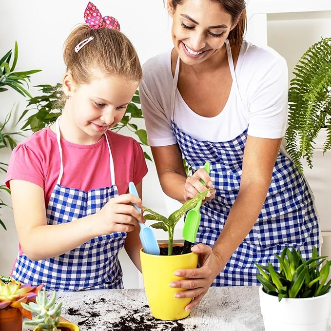 Sosoport Mini Gardening Shovels Bulk 40-Pack Portable Soil Scoop Lightweight Planting Spatula for Flowers and Garden Beds 5.90X1.96X1.18In Easy Carry and Storage