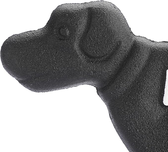 JUXYES Pack of 2 Cast Iron No Pooping Yard Sign Stake, No Dog Allowed Poop Spike Garden Hose Guides Decorative Stake for Garden Lawn Yard