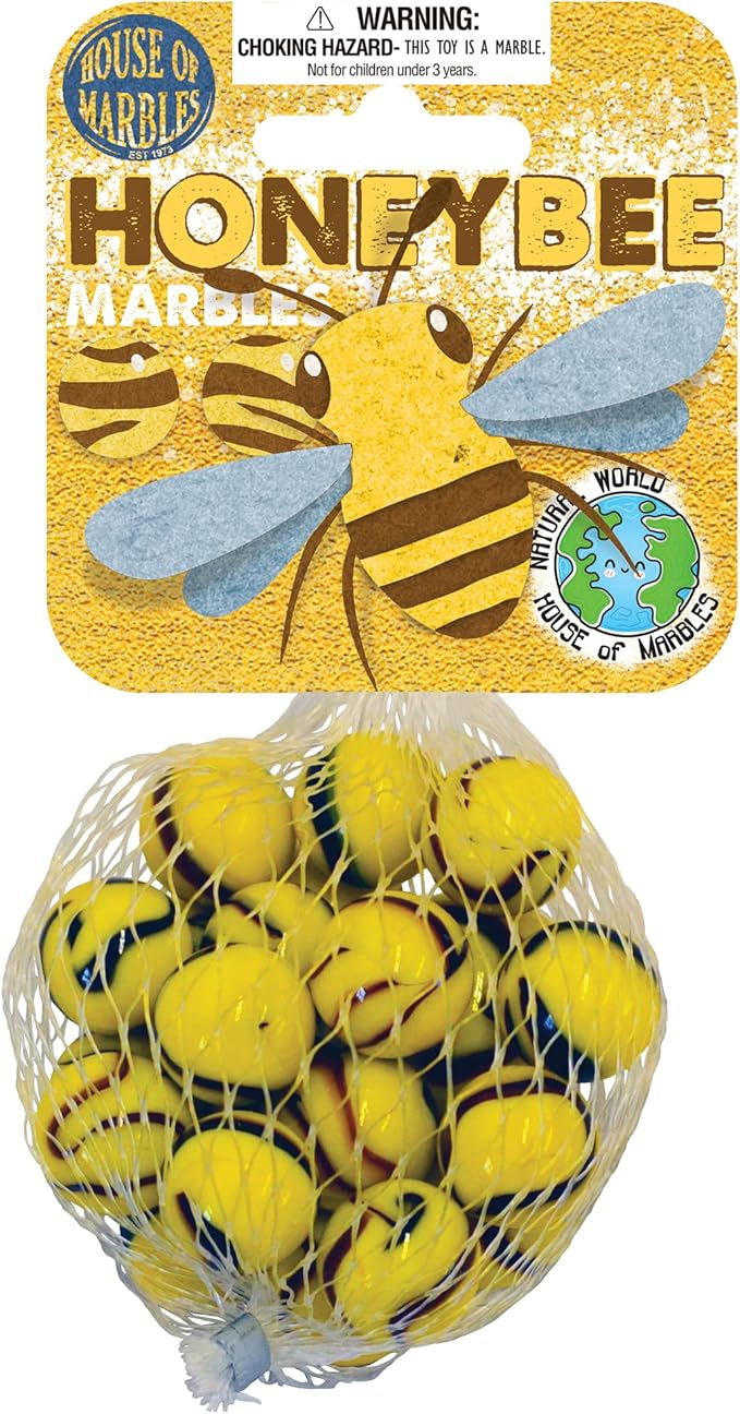 House of Marbles Honeybee Net Bag of Marbles