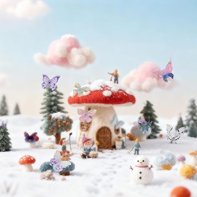 90Pcs Resin Butterflies - 3D Miniature Charms for Fairy Garden, Dollhouse Accessories, Tiny Butterfly Figures for Micro-Landscape Decor, DIY Crafts & Scrapbooking
