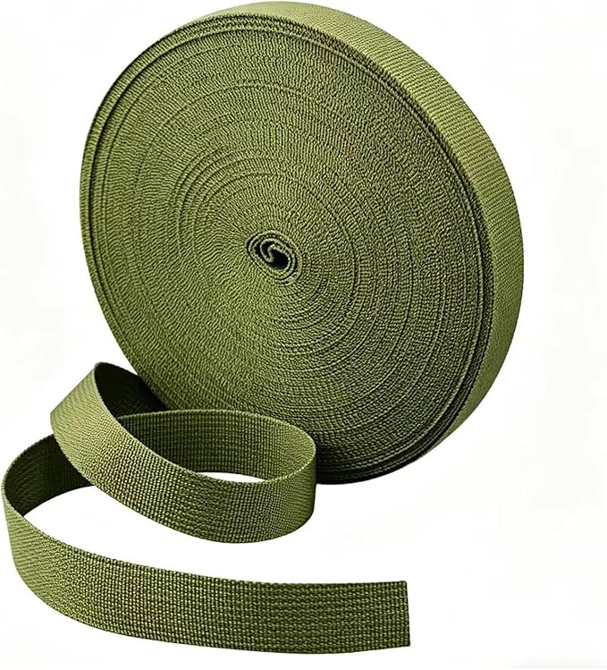 1 Roll 65.6 Feet Tree Tie for Plant Support Garden Strap 1 Inch Width Staking and Guying Material 1,800 Lbs Strength (Army Green)
