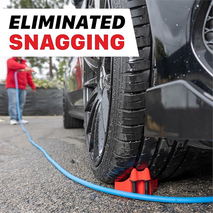 Maxshine Universal Ezy Wheel Hose Roller, 2-Pack (Red) | Car Wash Hose Guide Inserts Prevent Unnecessary Friction & Snags | Auto Detailing Tool for Smooth, Tangle-Free Car Washing & Garage Use