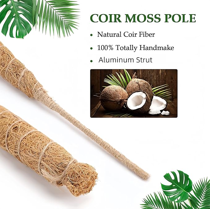 Moss Pole,28'' Moss Pole Monstera Plant Support. (2×28 Inch)
