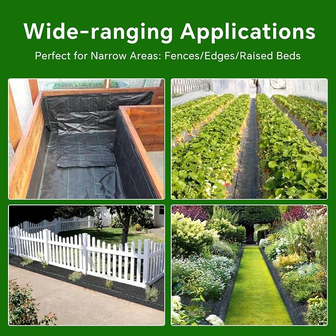 Weed Barrier Landscape Fabric Heavy Duty,2.8FT x 100FT Premium Garden Weed Blocker Fabric for Weed Control, Plastic Ground Cover with Woven Weed Cloth,Durable Landscaping Fabric