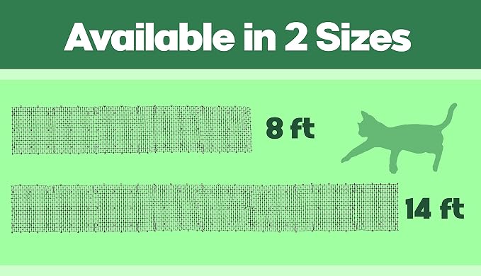 Tapix Cat Scat Mat with Spikes (8 ft.) – Cat Deterrent Strips for Garden, Yard & Furniture, Indoor & Outdoor, 6 Staples Included